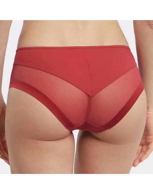 Culotte en Microfibre & Tulle Generous rouge