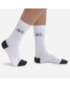 Chaussettes Monsieur Dim Tour de France blanches