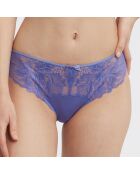 Culotte en Microfibre & Dentelle Essentiel Generous bleue