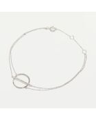 Bracelet Ofaty Diamants 0.083 ct or blanc