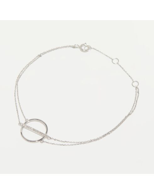 Bracelet Ofaty Diamants 0.083 ct or blanc
