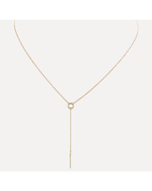 Collier Brescia Diamants 0.154 ct or jaune