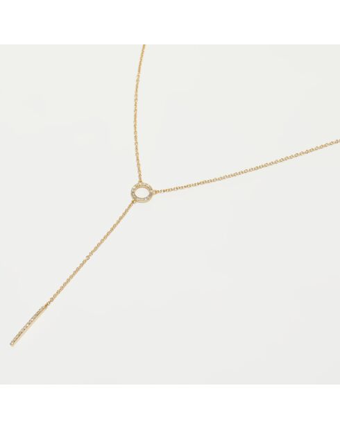 Collier Brescia Diamants 0.154 ct or jaune