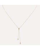 Cordou Diamonds halsketting 0.05ct geelgoud