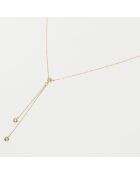 Cordou Diamonds halsketting 0.05ct geelgoud