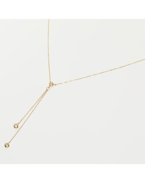 Cordou Diamonds halsketting 0.05ct geelgoud
