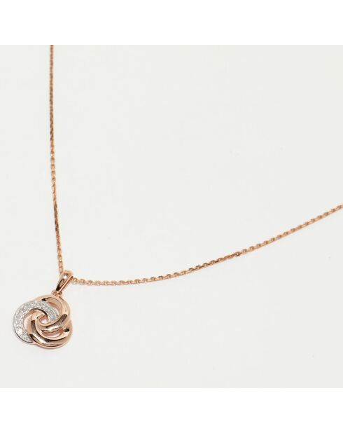 Trior-Diamantanhänger aus 0,07 Karat Roségold