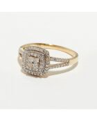 Newcastle diamanten ring 0,51 kt geelgoud