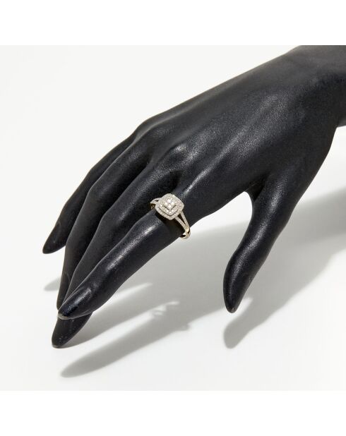 Newcastle diamanten ring 0,51 kt geelgoud