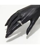 Bague Mackay Diamants 0.32 ct & Topaze Blanche 1.43 ct or blanc