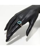 Bague Pink Fiction Diamants 0.25 ct & Iolite 7.92 ct or jaune