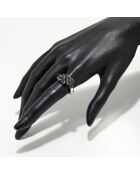 Panther Love Ring mit schwarzen Diamanten 0,79 ct Weißgold