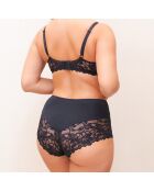 Rosalie zwart slipje met hoge taille