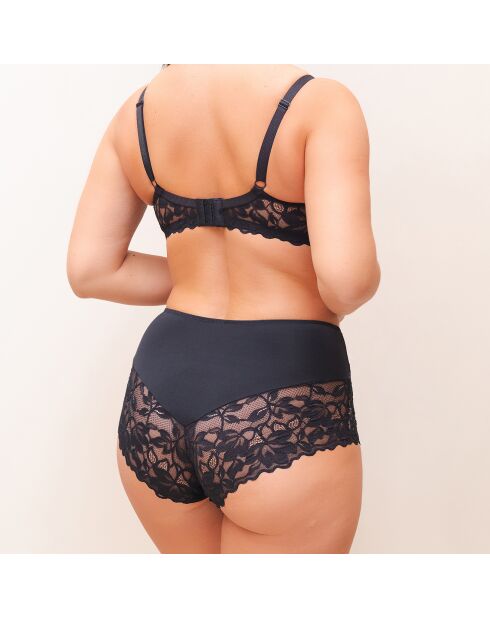 Rosalie zwart slipje met hoge taille