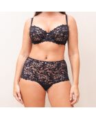 Rosalie zwart slipje met hoge taille