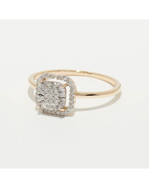 Ring Of Love and Tenderness Diamonds 0,21 kt geelgoud