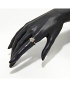 Bague Bouquet Diamants 0.11 ct or jaune