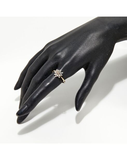 Bague Bouquet Diamants 0.11 ct or jaune