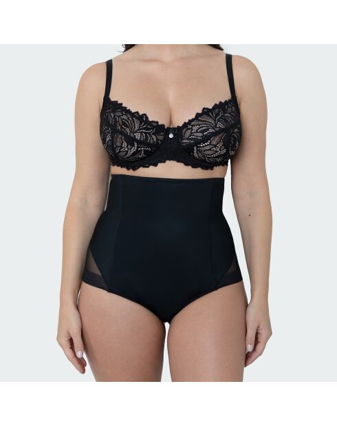 Braguitas ajustadas negras de talle alto Eva