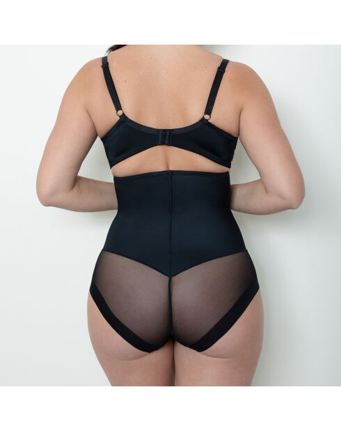 Braguitas ajustadas negras de talle alto Eva