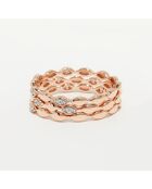 Bague Trinity Diamants 0.15 ct or rose