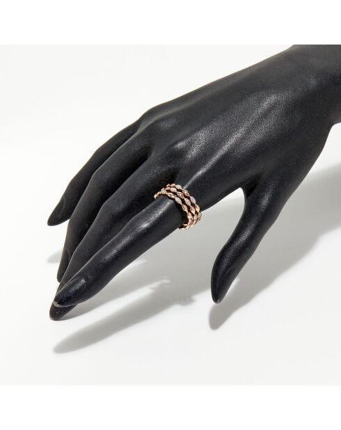 Bague Trinity Diamants 0.15 ct or rose