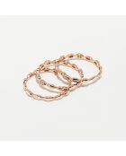 Bague Trinity Diamants 0.15 ct or rose