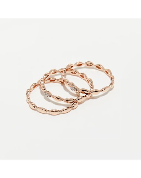 Bague Trinity Diamants 0.15 ct or rose