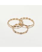 Bague Trinity Diamants 0.15 ct or jaune