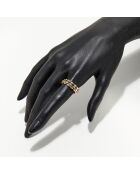 Bague Trinity Diamants 0.15 ct or jaune