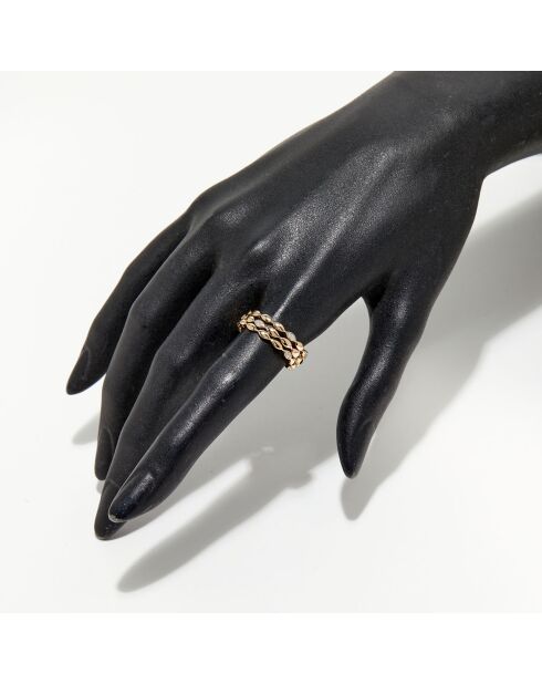 Bague Trinity Diamants 0.15 ct or jaune