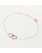 Bracelet Jamais sans Toi Diamants 0.11 ct or rose