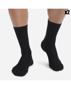 2 Paires de Chaussettes Bambou noires