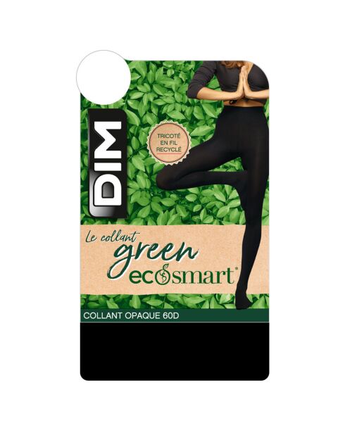 Green Opaque 60 denier zwarte panty