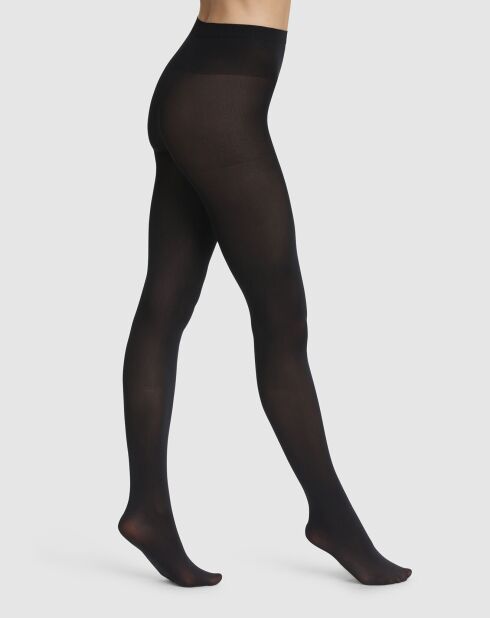 Green Opaque 60 denier zwarte panty