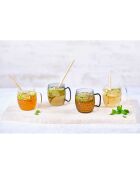 6 Verres avec anse Moscow Mule noir/transparent - 50cl