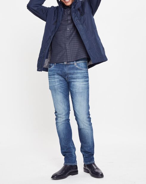Blouson technique Renny doublure matelassée bleu marine