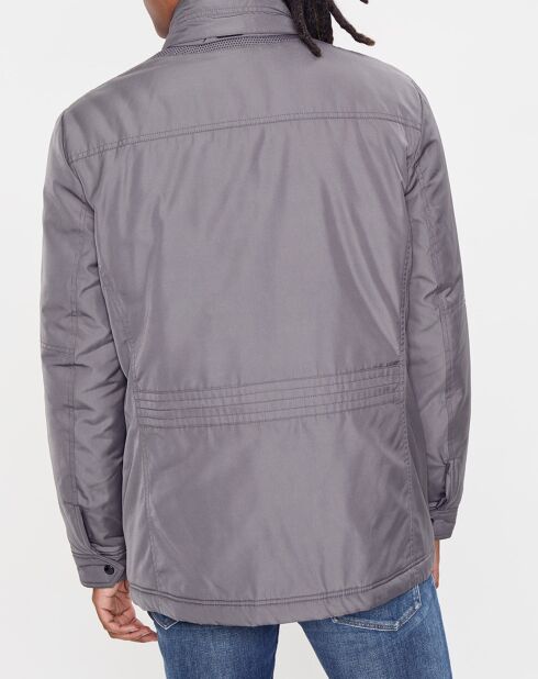 Blouson technique Renny doublure matelassée gris foncé