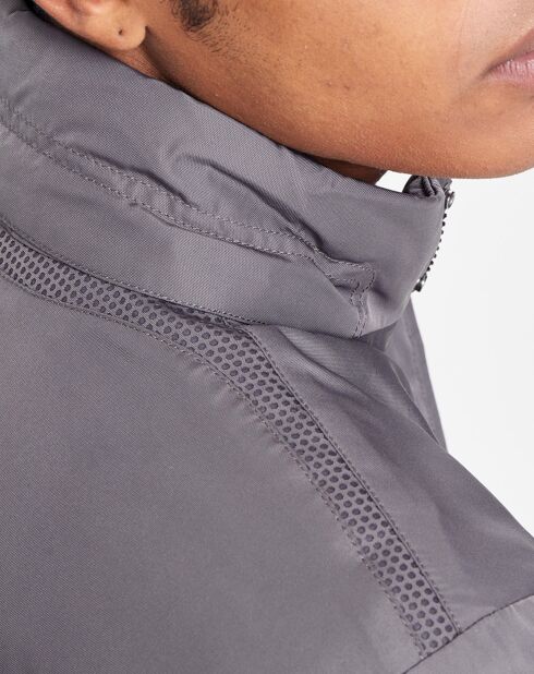 Blouson technique Renny doublure matelassée gris foncé