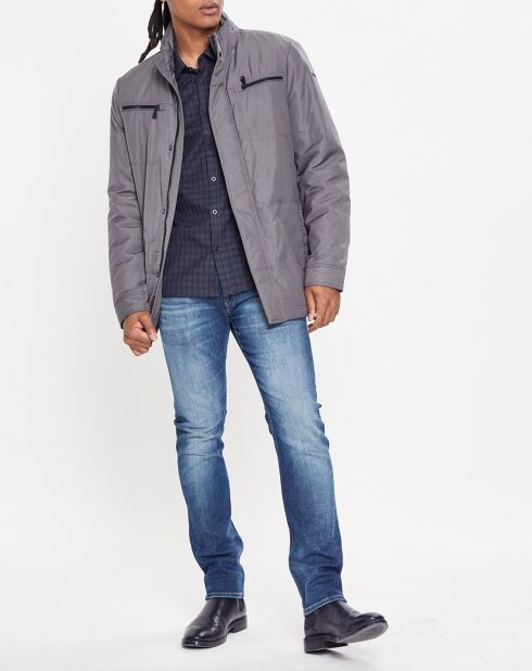 Blouson technique Renny doublure matelassée gris foncé