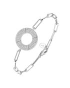 Bracelet Chaîne en Argent & Oxyde de Zirconium