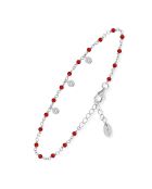 Bracelet en Argent & Onyx rouge