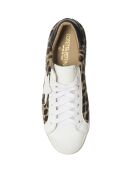 Sneakers en Cuir Rosia blanc/léopard