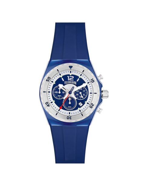 Montre Homme en Silicone Chronographe marine
