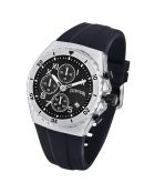 Montre Homme en Silicone Chronographe noire