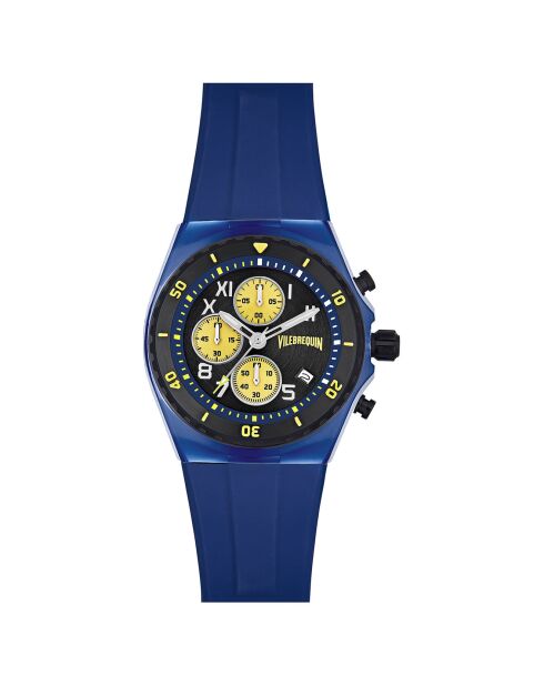 Montre Homme en Silicone Chronographe marine