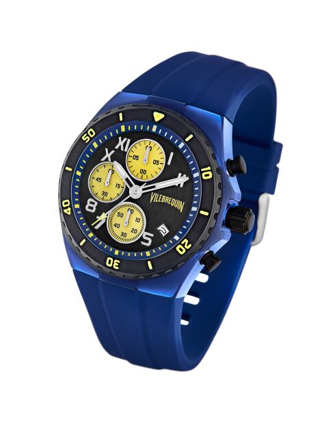 Montre Homme en Silicone Chronographe marine