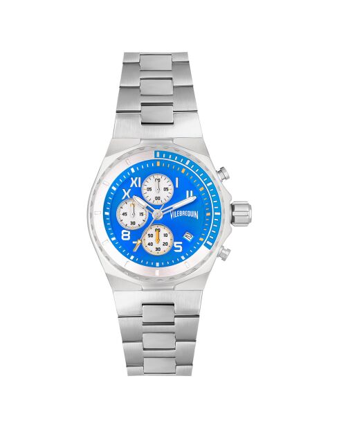 Montre Homme en Acier Chronographe argentée