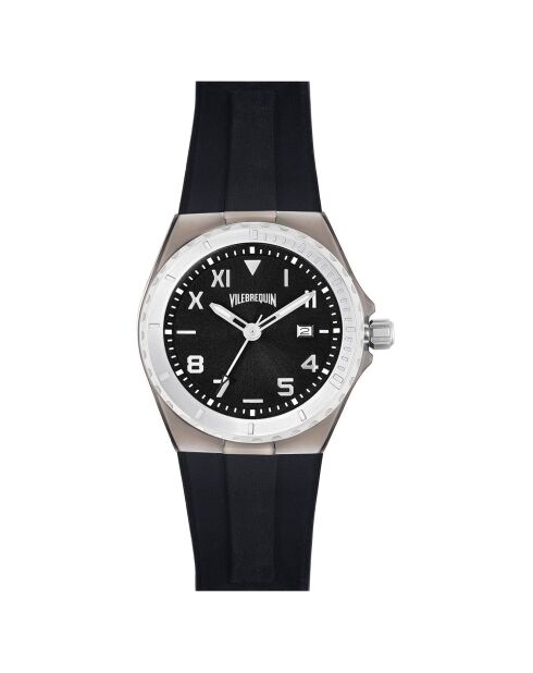 Montre Homme en Silicone noire