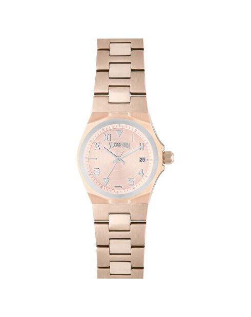 Montre Femme en Acier rose doré